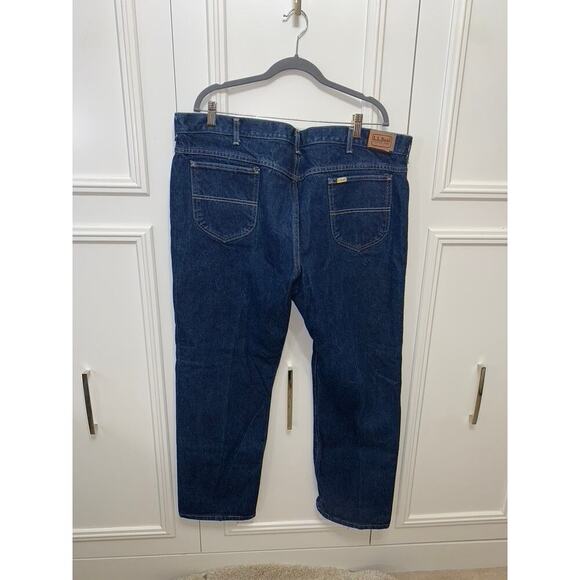 L.L. Bean Men's Classic Fit Straight Jeans Blue Size 44x30 Denim‎ - Picture 3 of 5